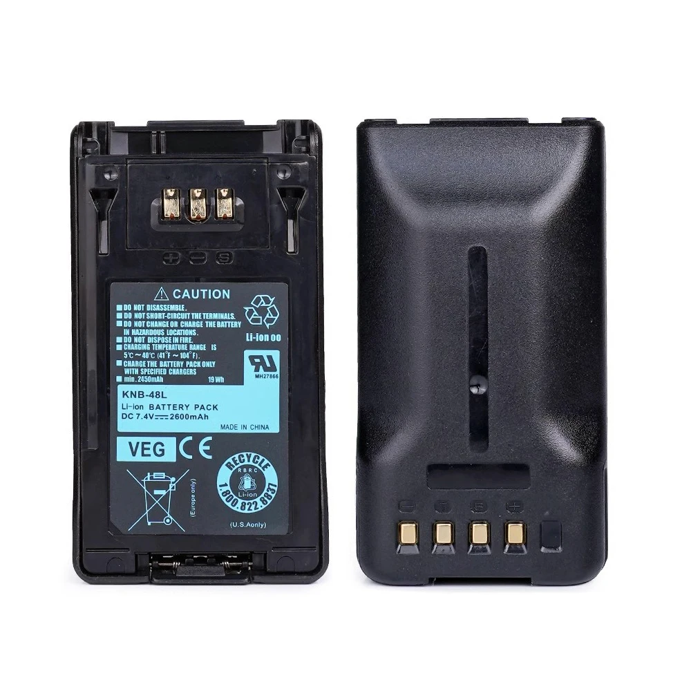 KNB-48L بطارية ليثيوم أيون 2600mAh 7.4V بطارية لاسلكية ل كينوود TK-5220 TK-5320 NX-200 NX-300 أجهزة الراديو اليدوية KNB-47L رشاقته #1
