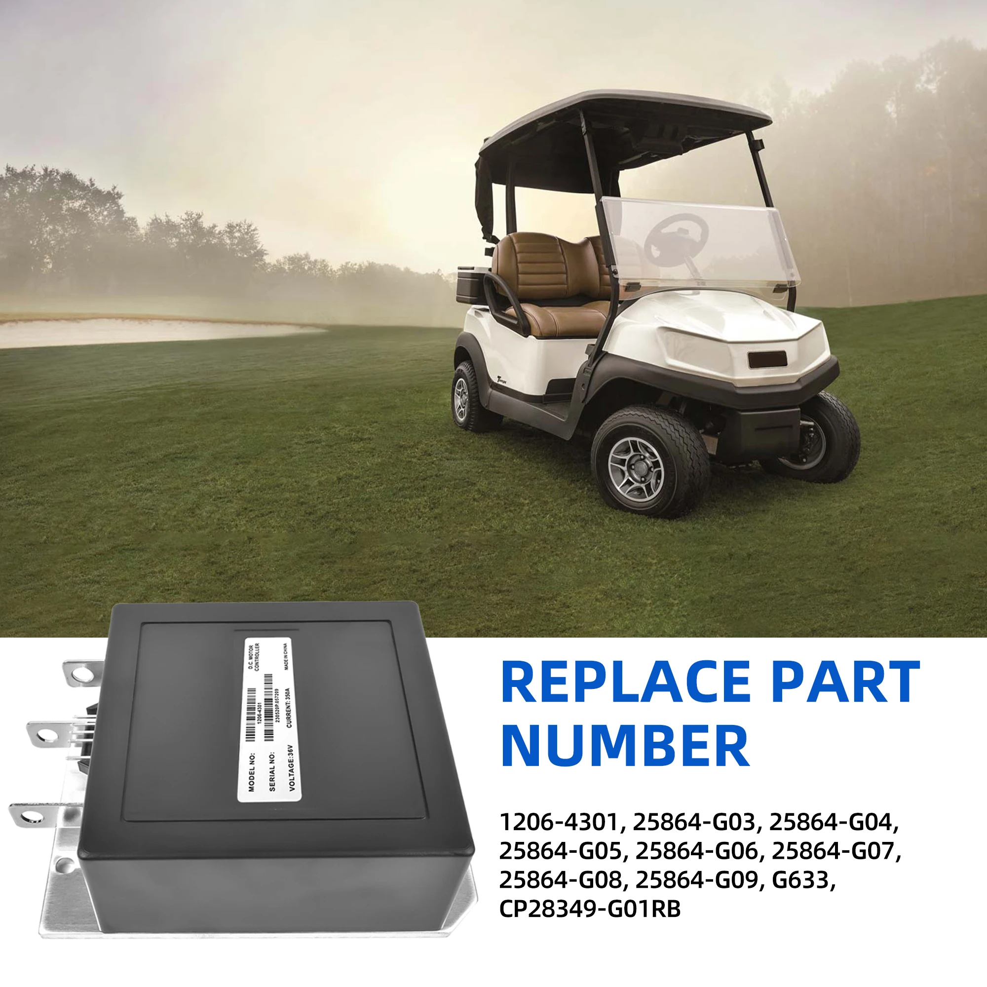 1206-4301 36V 350A 5 Pin Speed Controller 25864G03 25864G09 voor EZGO TXT Medaillewinnaar 1994-2023 Golfkar