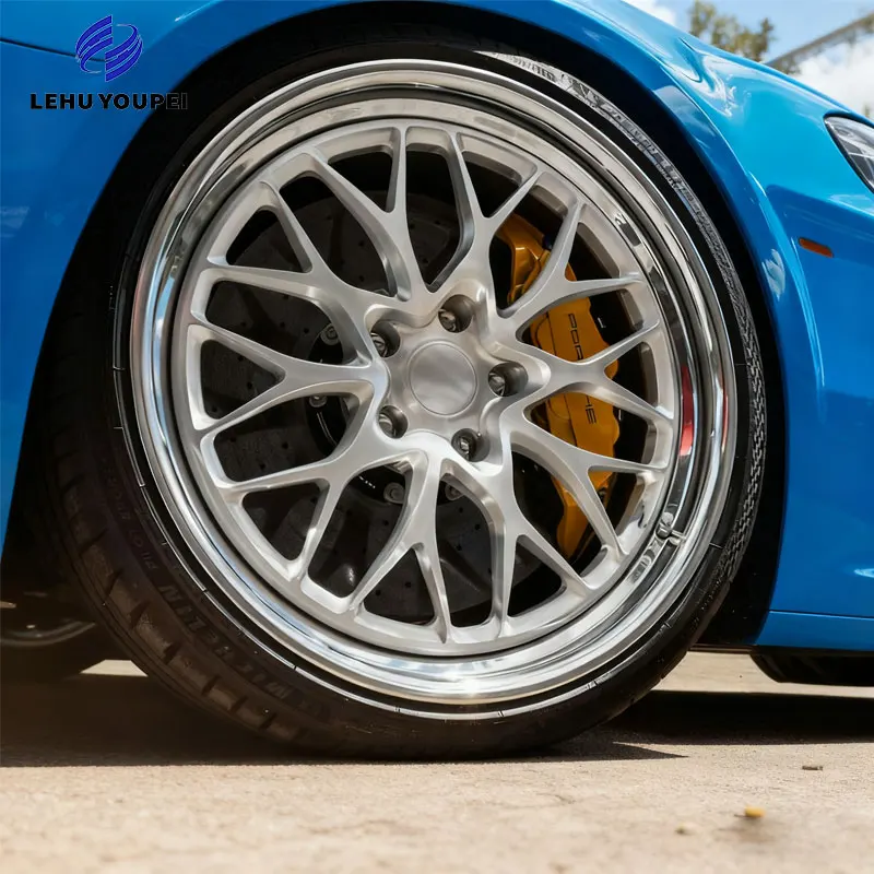 18-22 Inch 2PCS Polished Brushed Silver Forged Racing Car Wheel Rims