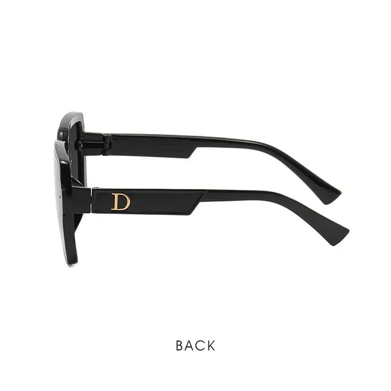 Polygonal Letter D Sunglasses For Men Women Brand Design Luxury Driving Travel Sun Glasses Fashion Vintage Male Female Eyewear