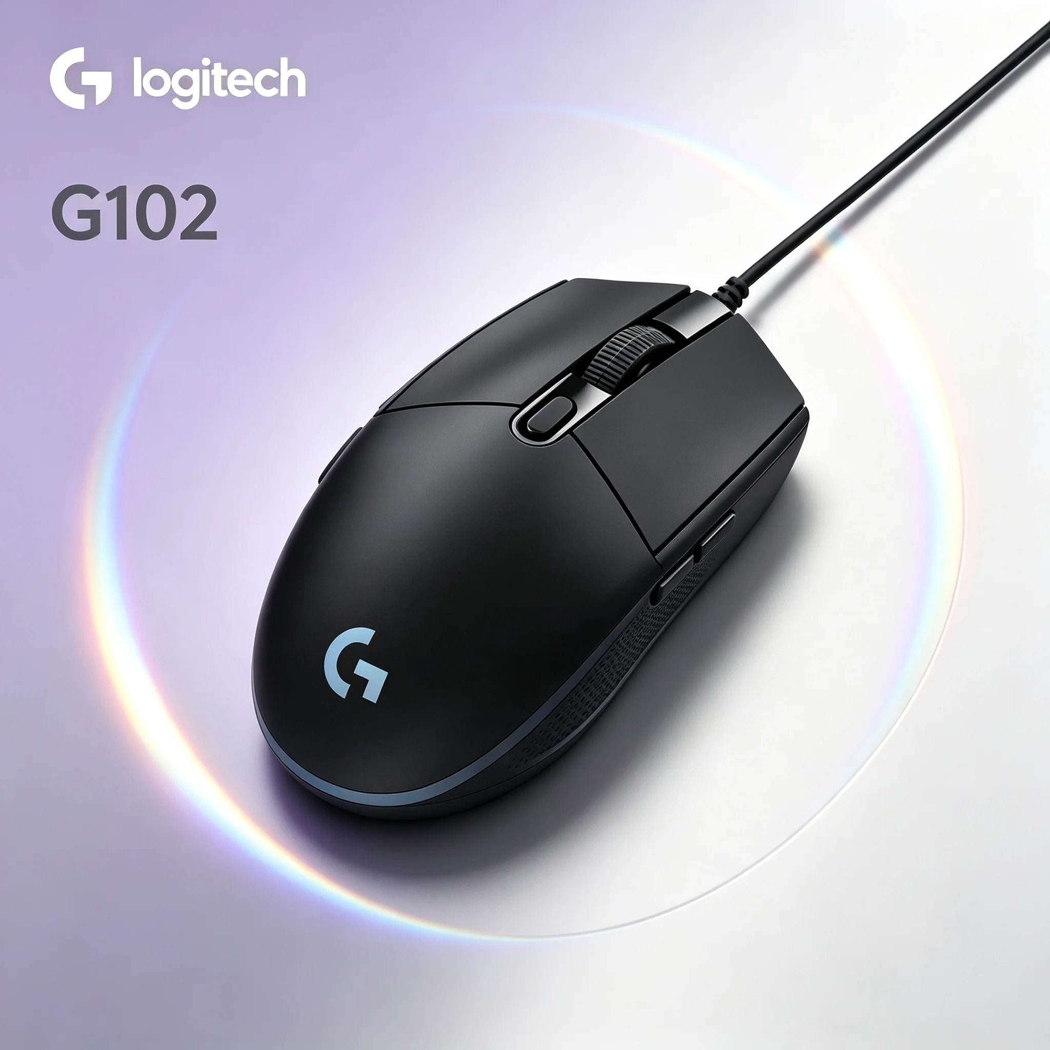 Logitech G102 Wired Gaming Mouse Clear RGB Light Strip For CSGO PUBG LOL Valorant E‑sports Gaming Daily Office Computer Mouse