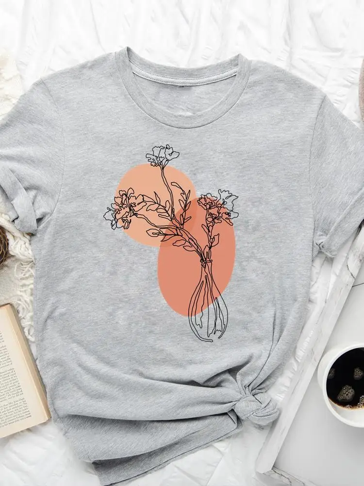 T-Shirt für Damen, Aquarell-Liebe, 90er-Jahre-Trend, Kleidung, kurzärmelig, Sommer, Damenmode, bedruckt, weibliches Hemd, grafisches T-Shirt