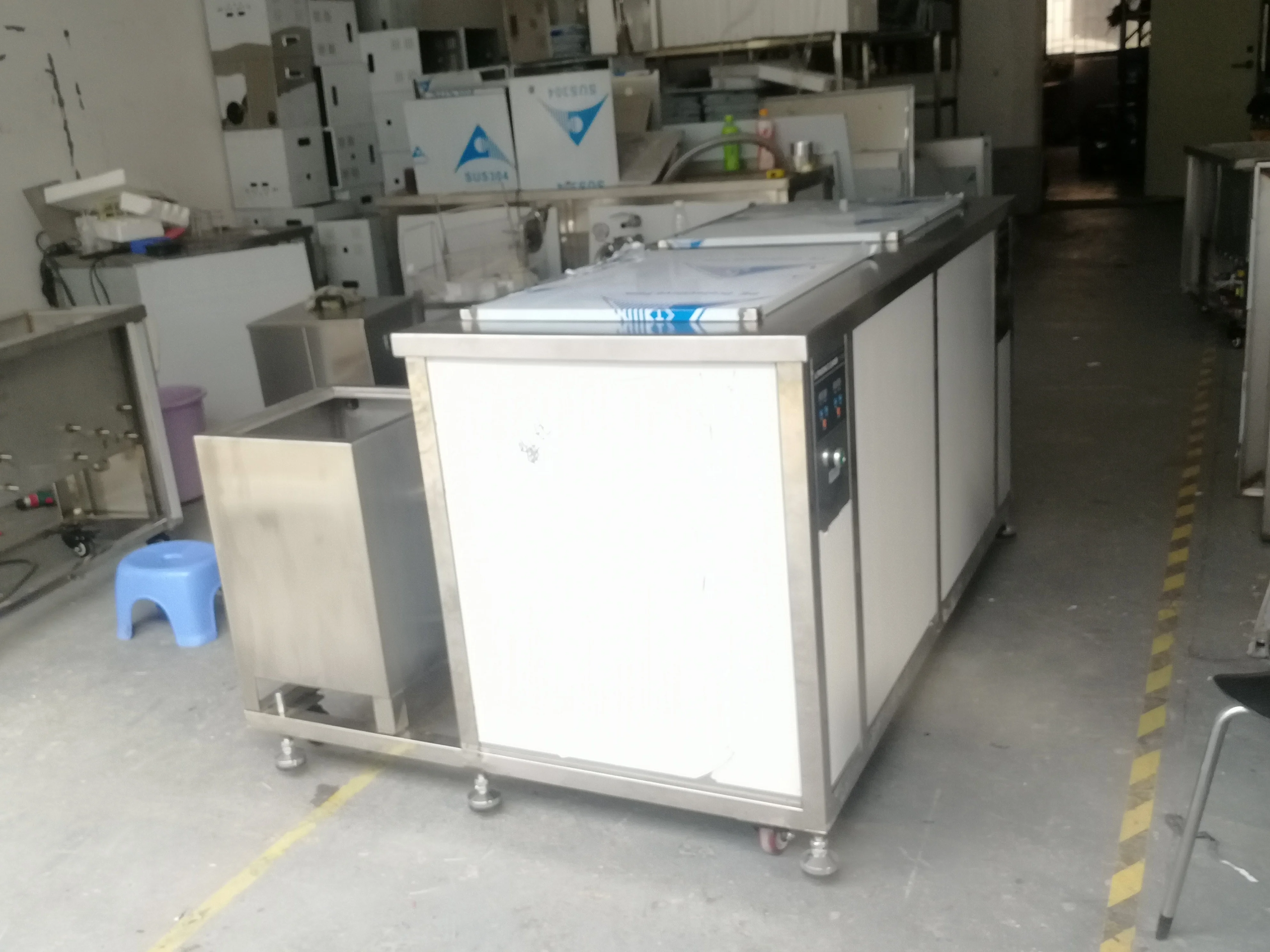 540L Twin Sump Set High Power Mold Metal Engine Parts Circuit Turbocharger Injector Ultrasonic Cleaner Engine