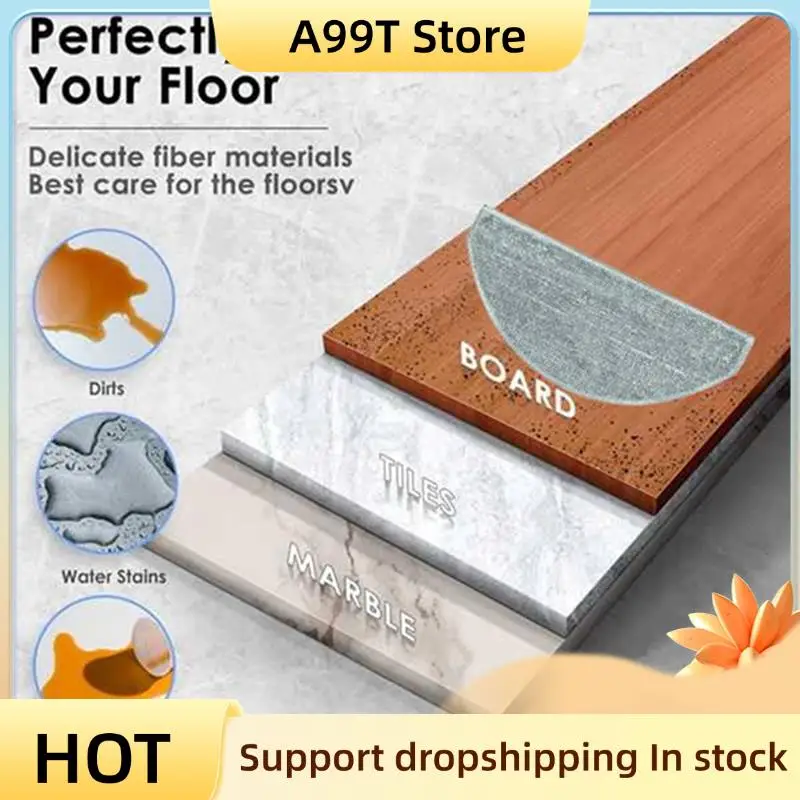 A99T para Lydsto R1 Edge/R1D Edge para Miwhole M9 Lite para Roidmi Eve Rook/Eve Rook S piezas de repuesto Cepillo Lateral paño de mopa