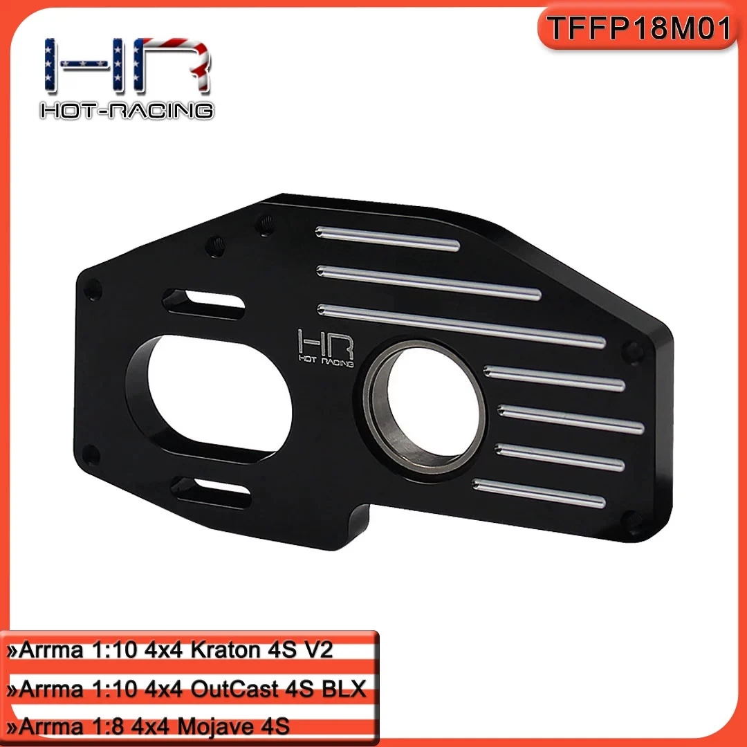

HR Arrma 1/10 Kraton OutCast 1/8 Mojave 4S 7075 Алюминиевое крепление двигателя с увеличенными подшипниками