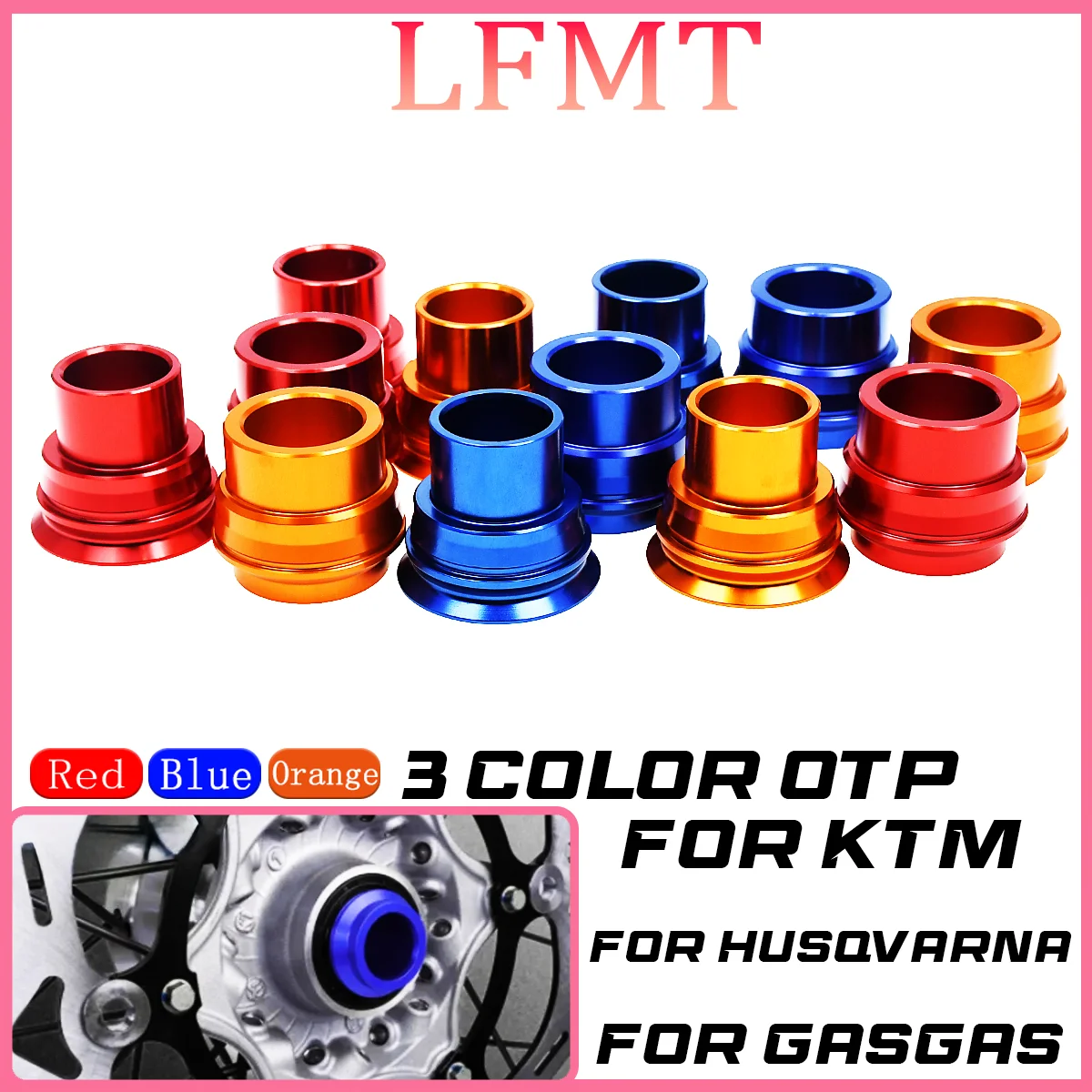 

Motorcycle Front Rear Wheel Hub Spacers Kit For KTM 125 150 250 350 450 SX SX-F 2017-2022 2021 2020 2019 2018 Aluminum