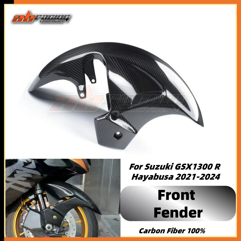 Front Fender Repalce Trim Fairing For Suzuki GSX1300 R Hayabusa 2021-2024 Gen 3 Full Carbon Fiber 100% Twill & Plain