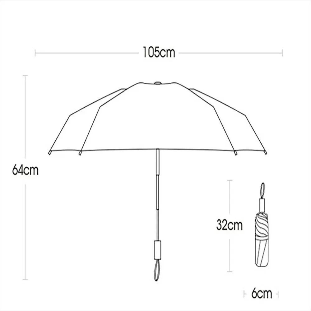 72 Bone Super Strong Windproof Folding Umbrella Anti-Storm Reverse Rain Gear Rain and Sun Dual Purpose Umbrella for Men Women