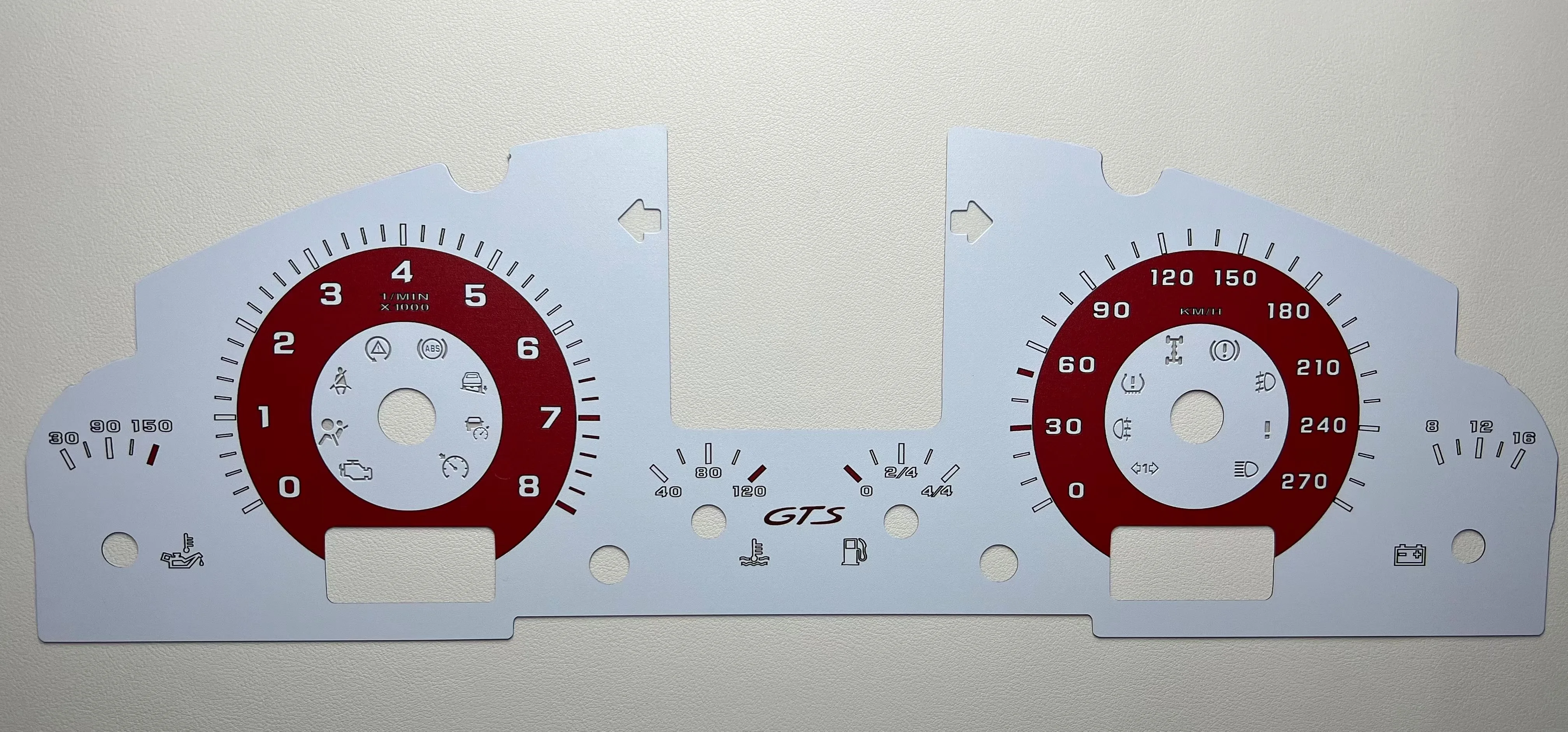 Speedo Tacho Counter Dials Gauge Face For Porsche 955/957 Cayenne/S/GTS Instrument Overlay KMH