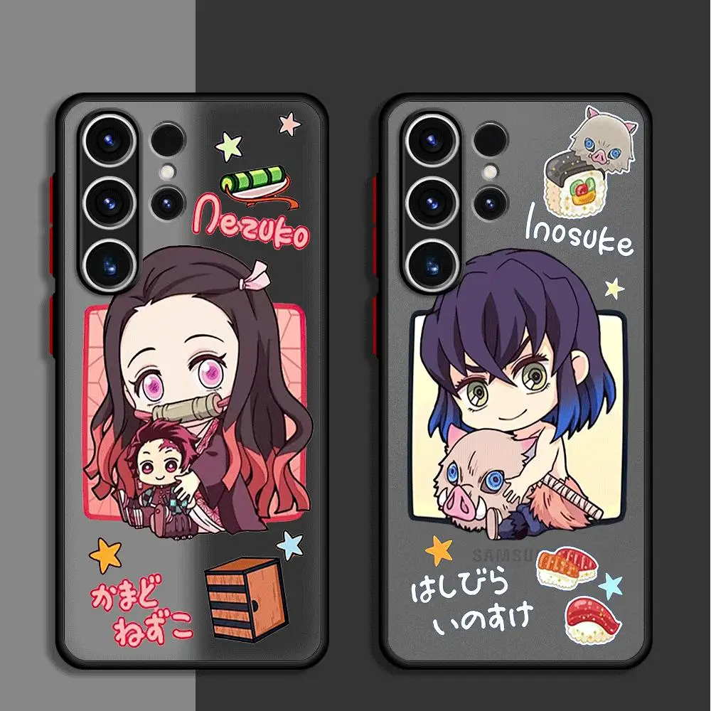 Custodia per telefono per Samsung Galaxy S22 5G S9 S20 FE S10 S23 Ultra S21 Plus S10 Lite Demon Slayer cute