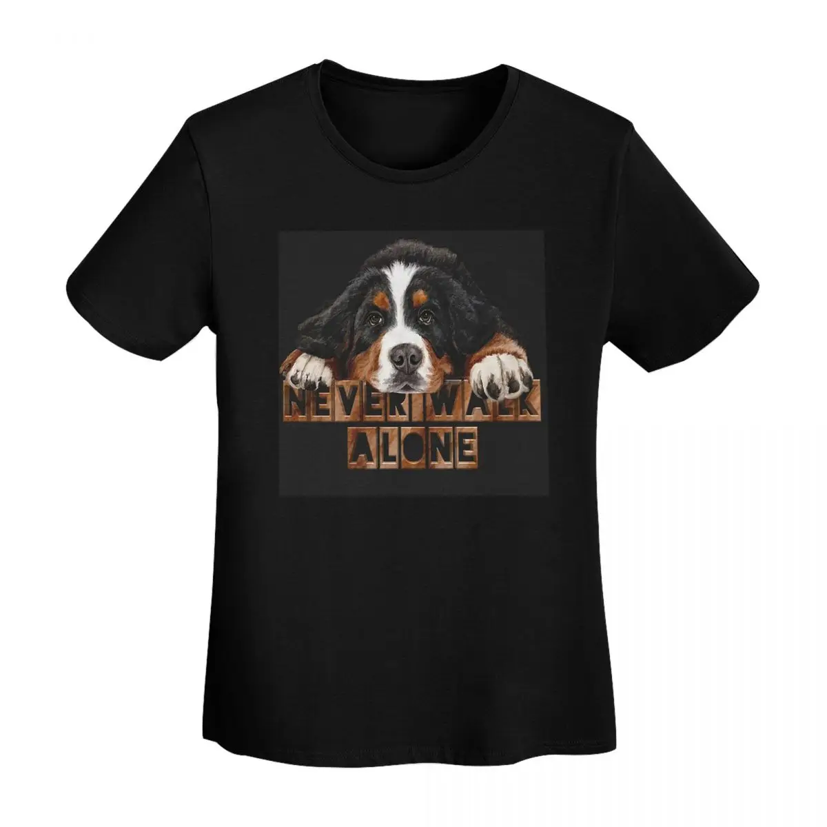 

Bernese Mountain Dog T-Shirt Women Short Sleeve T Shirts Round Neck Clothes Cotton Summer Tees Streetwear