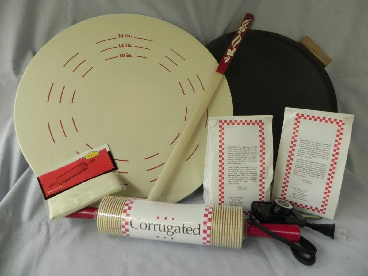 8 Piece Lefse Starter Kit, Non-stick Grill