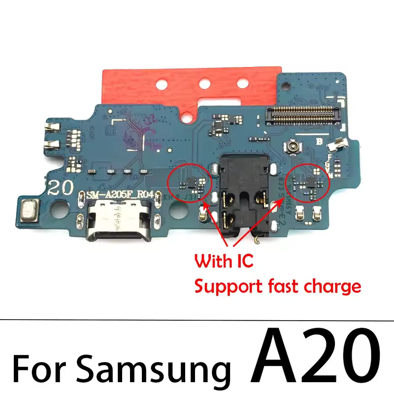 USB Charger Charging Port For Samsung A71 A70 A51 A50 A41 A40 A31 A30 A21S A20 A60 A10 Dock Connector Microphone Board - Image 3