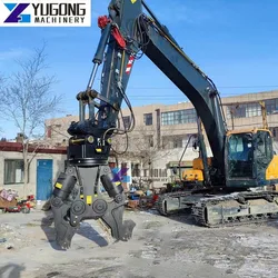 Attachment Car Dismantling Hydraulic Rotating Demolition Shear  Scissors Have Alloy Blades for Cutting Scrap