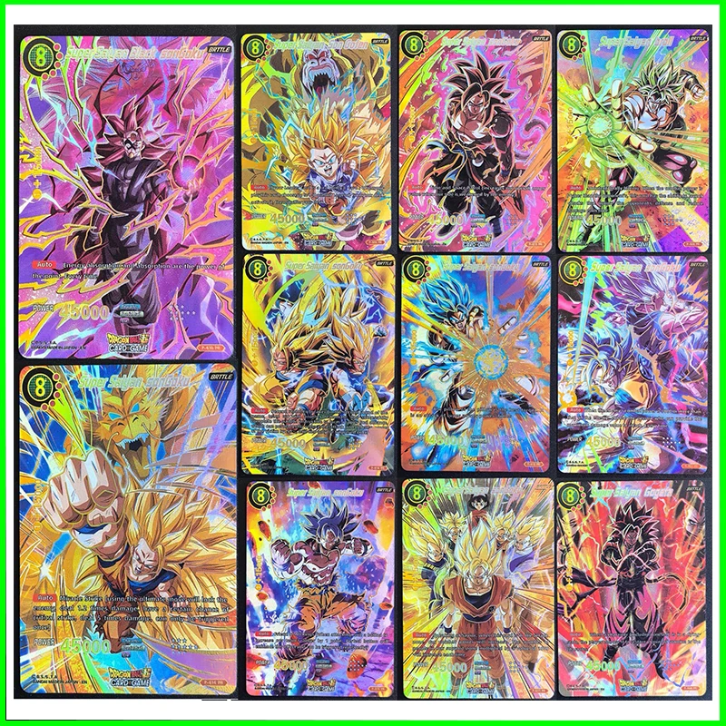 

Коллекционные карты Dragon Ball, игровые игрушки для мальчиков, настольная игра, подарок на день рождения, сделай сам, аниме, Android 18, голографические карты премиум-класса, 11 шт.