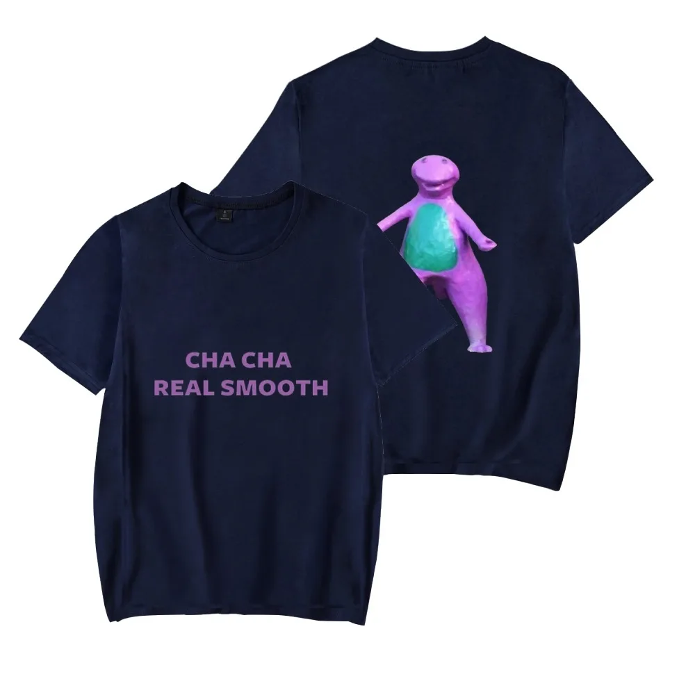 Cha Cha-T-shirt à Manches Courtes et Col Ras du Cou pour Homme et Femme, Streetwear Décontracté et Amusant, Harajuku