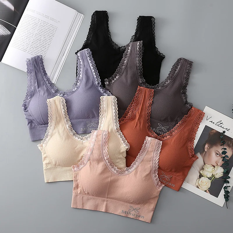 

Bra Lace Sexy Bra Women Top | Comfortable, Solid Color, Out Wireless, Seamless | Sexy Underwear Vest Female Lingerie