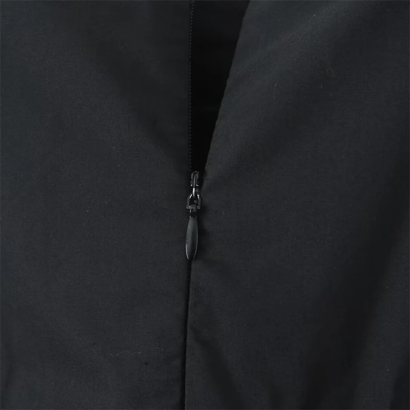 Keyanketian verão novas mulheres sem costas arco decoração deslizamento vestido xshape chique renda em camadas babados fino cinta de espaguete mini vestido