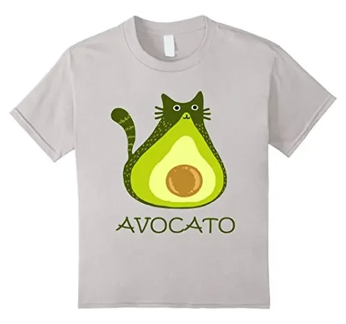 Avocato Cinco De Mayo Funny Avocado Kitty T-Shirt 100% Cotton O-Neck Summer Short Sleeve Casual Mens T-shirt Size S-3XL