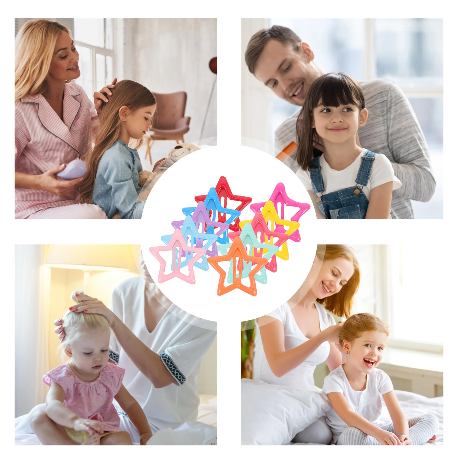 20 szt. spinek do włosów w kształcie gwiazdek w cukierkowych kolorach, urocze, lekkie metalowe wsuwki dla dziewczynek, łatwe w użyciu, zapewniające pewny chwyt, akcesoria do włosów na co dzień.