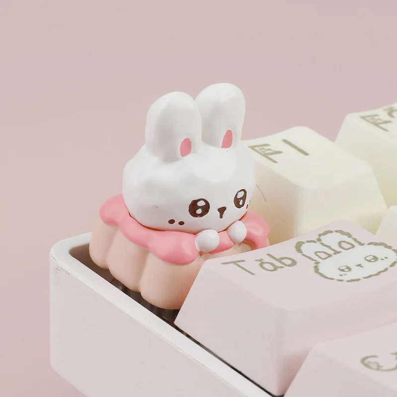

Fabu Rabbit Keycap Cute Customized Mechanical Keyboard Cap Cross Shaft Single Cute Keycap