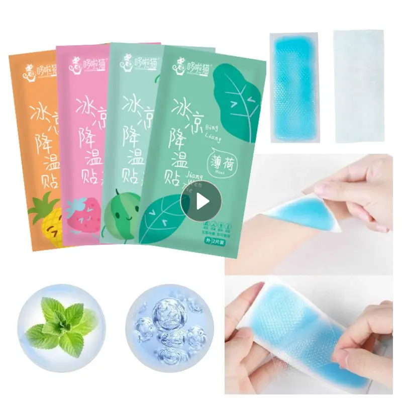 Fruit Gel Cooling Cool Paste Cool Sticker Cooling Artifact Summer Disposable Heat Cooling Sticker Head Heat Lower Temperature