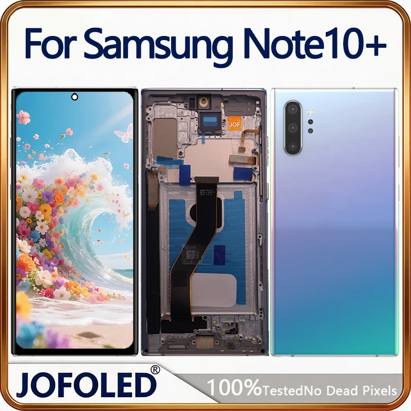 Ecran-amoled-pour-samsung-note-10-4g-5g-ecran-tactile-n975f-n976f-kit-de-reparation-lcd-remplacement-compatible-avec-s-pen-et-lecteur-d'empreintes-digitales