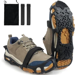 Spikeless Ice Cleats Anti-Slip Shoe Traction Grips Crampons Traction Aids Slick Wet Slippery Surface Indoor Outdoor Overshoes