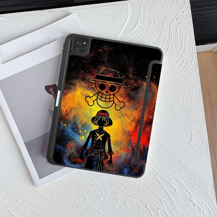 OneS P-ieceS LuffyS Holder Cover Tablet Case For iPad Pro 2025 Air 4 5 M3 M2 1 2 M4 11inch Mini 6 7 Pro 11th 10th 9th 8th 7th