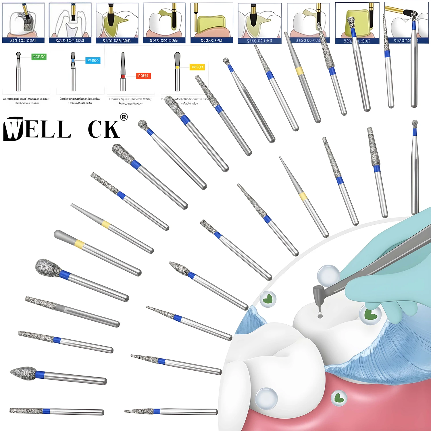 100Pcs/Lot Diamond …