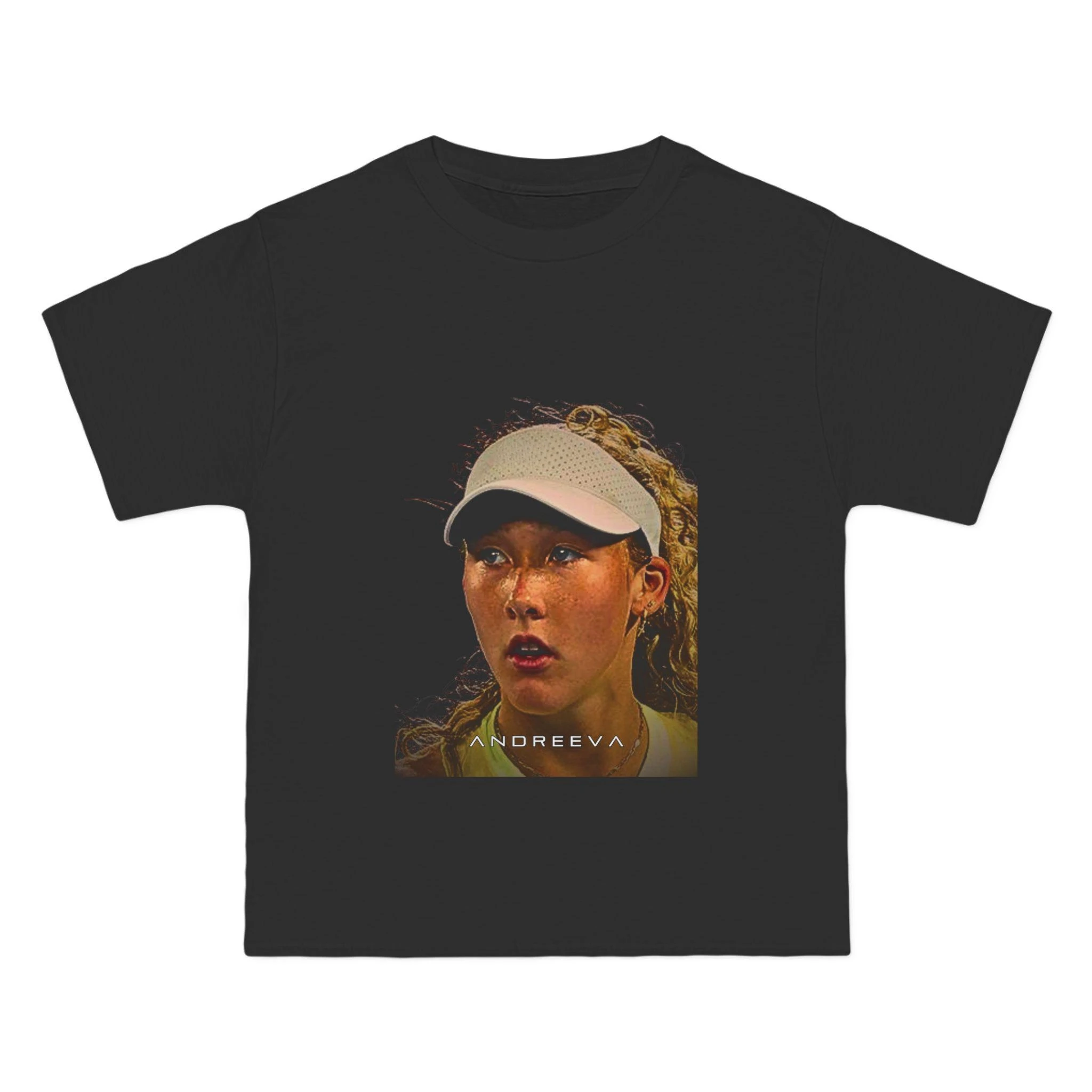 Camiseta Mirra Andreeva Champion 2026 Nova 100% Algodão Unissex Masculina e Feminina Y2K Casual Moda Fã Streetwear