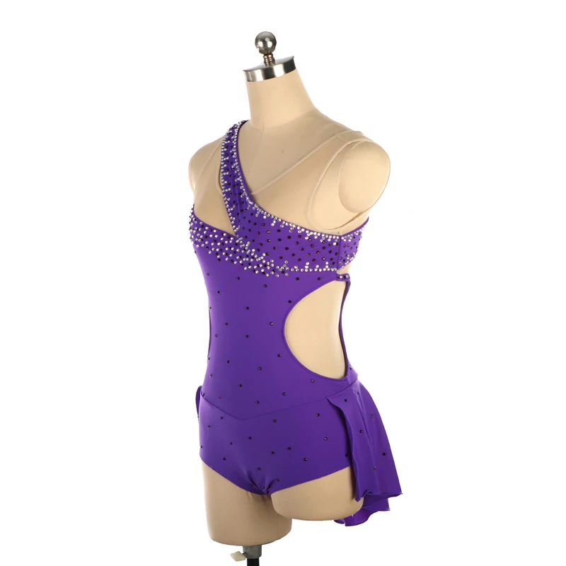 Aerial Yoga Leotards Pole Dancing Performance Clothing Dance Costume Adult Girl Purple Violet