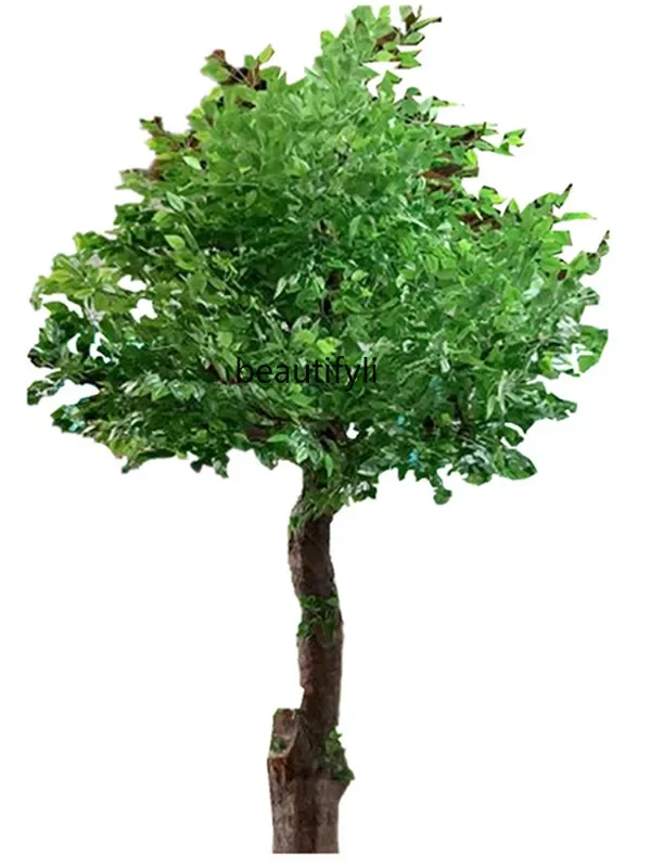 

Large simulated banyan tree living room floral green plant decoration fake peach treeshopping mall wedding modeling wishing tree