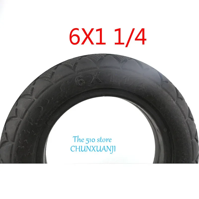 1 pc good quality 150MM 6 inch electric scooter tire 6X1 1/4 (150*32) vacuum flameproof solid tire