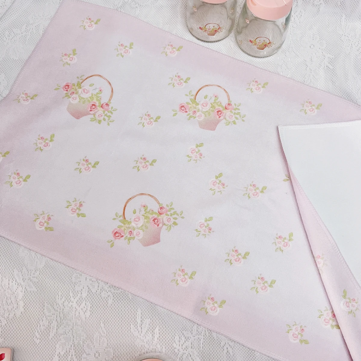 Cotton Towel Bathroom Face Towel Strong Absorbent Soft Non-shedding Adult Towel Pink floral kitchen and bathroom towels