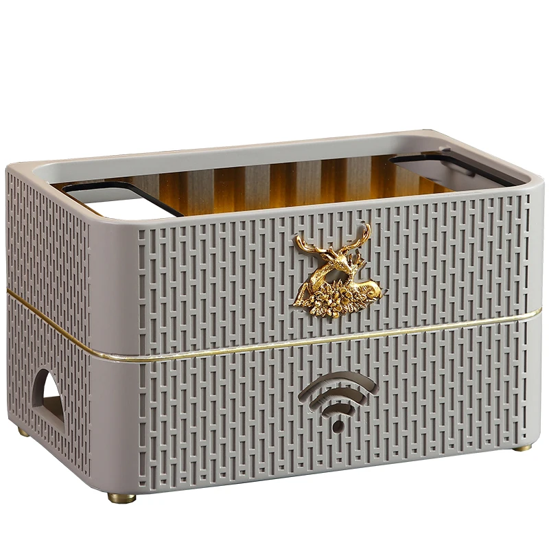 

Desktop set-top box decorative wire finishing box