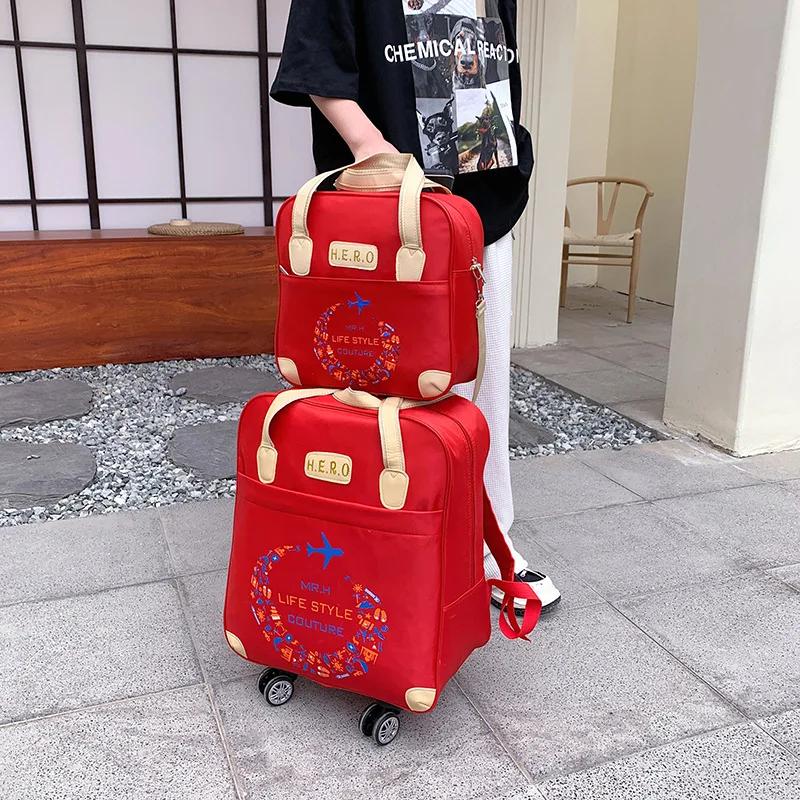 Fashion Women Trolley Bag Luggage Bag Set Waterproof Suitcase Travel Trolley Bag With Wheels Luggage Set Suitcase Bag