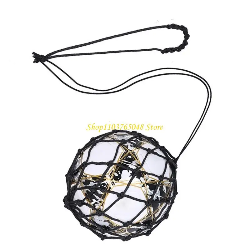 

R53E Handle Soccer Kick Trainer with Soccer Locked Net Designs, Soccer Bungee Training Juggling Net Fits Soccer Size 3, 4, 5