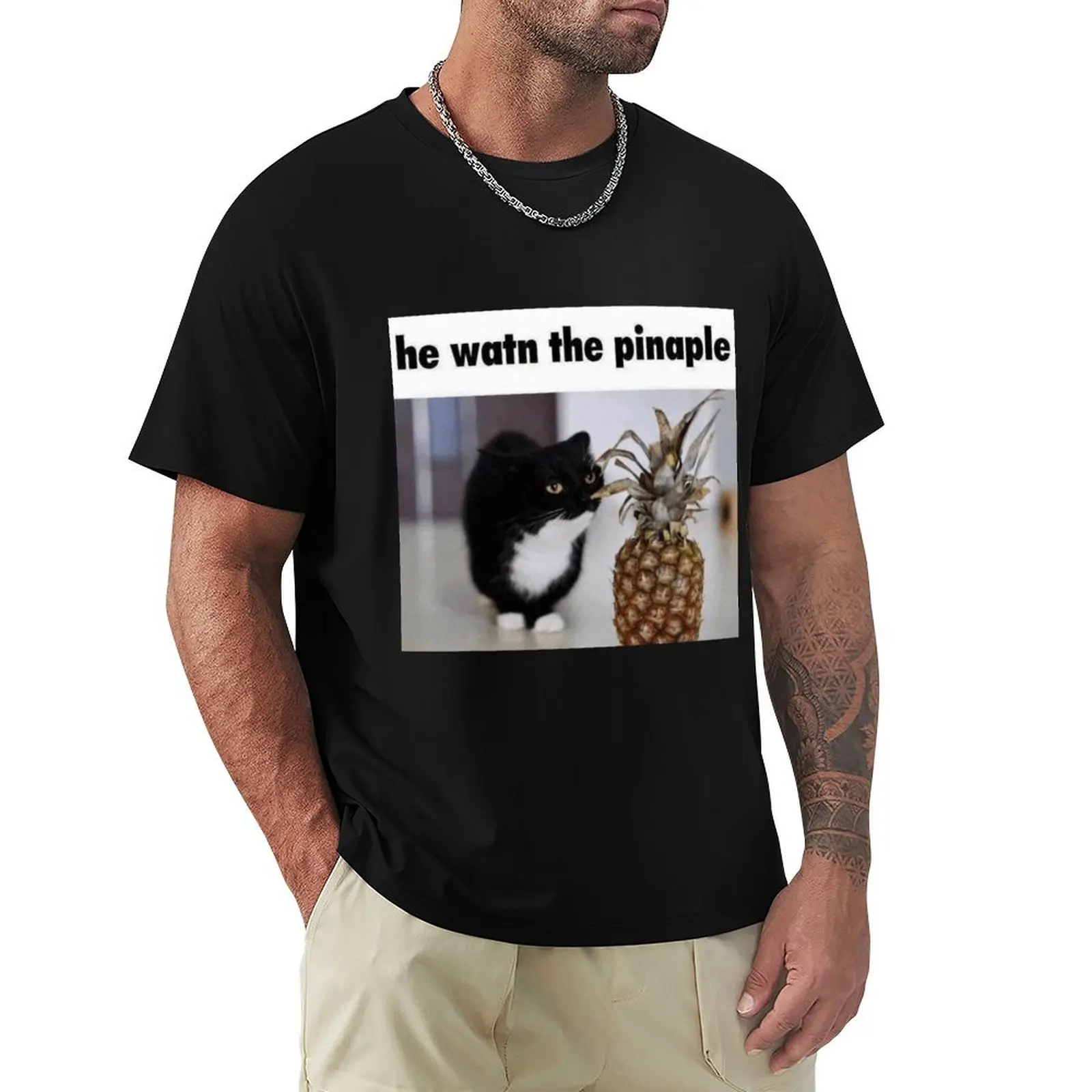 

He want the pineapple unico uni meme T-Shirt boys animal print anime tshirt tshirts personalised T-shirts oversize men clothings