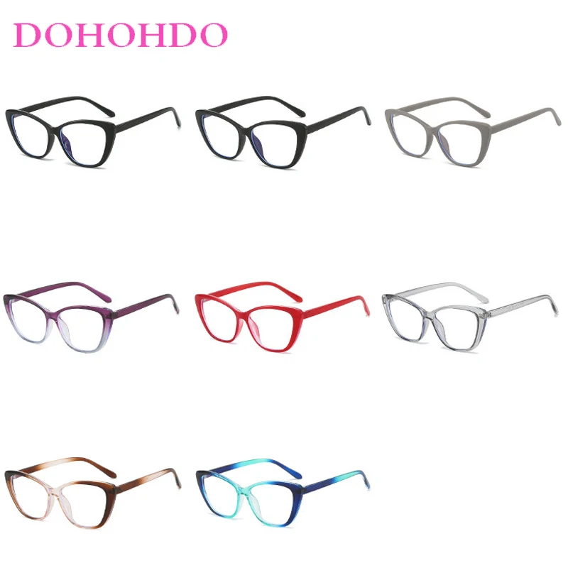 Fashion Cat Eye Butterfly Frame Anti-Blue Light Women Glasses Luxury Brand Designer Computer Eye Protection Optical Eyewear Men