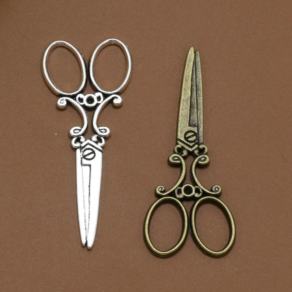 20Pcs Alloy Barber Scissor Pendants DIY Jewelry Making Charms for Necklace Bracelet Scrapbooking Keychain Alloy Pendant Charm