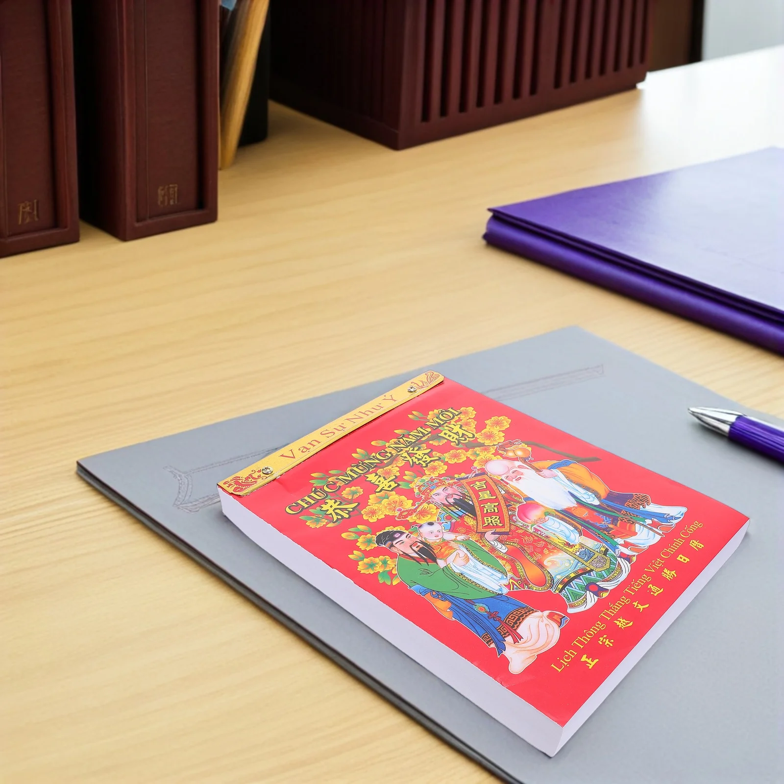 

2026 Vietnamese Traditional Calendar Hanging Tear Off Daily Planner Lunar Year Wall Calendar Home Decor Monthly Wall Planner