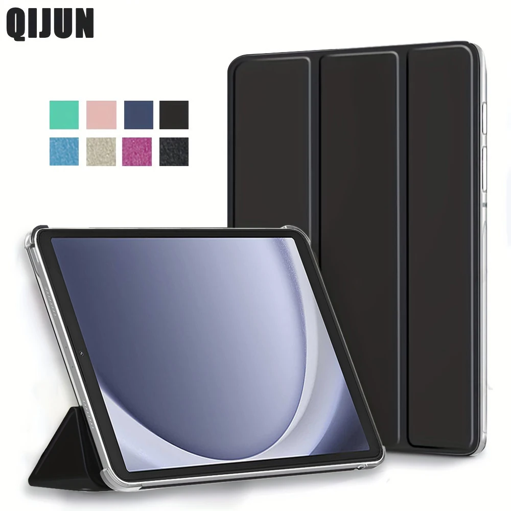 Dla Samsung Galaxy Tab A9 2023 8,7 cala Flip Tri-fold Stand Cover Dla Tab А9 SM-X110 SM-X115 PU Leather Case Auto Sleep Wake