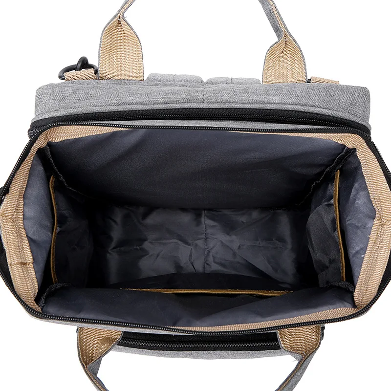 Mom Foldable Diaper Backpack Convertible Mom Bag Portable Travel Backpack Multipurpose Baby Bag with Changing Mat