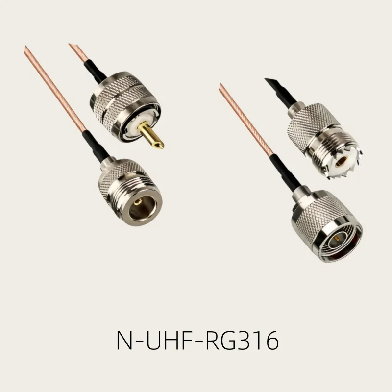 RG316 SO239 PL259 UHF to N Male plug & Female jack 50 ohm Low Loss Pigtail Jumper RG-316 Cables