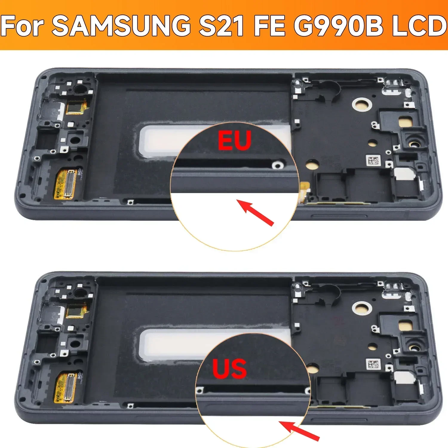 S21 FE 5G For Samsung 6.4\'\'For AMOLED TFF S21FE 5G G990B G990U G990W LCD Display Touch Screen Digitizer Assembly Replacement