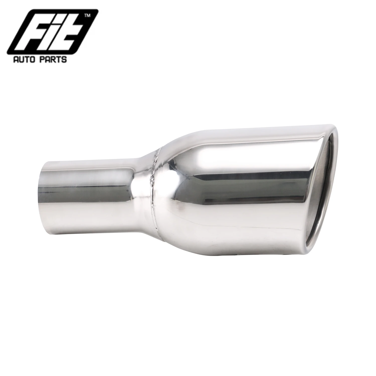 

60mm Inlet 101mm outlet Sport Car Exhaust Tip Stainless Steel Black Silver Muffler tailpipe end tip