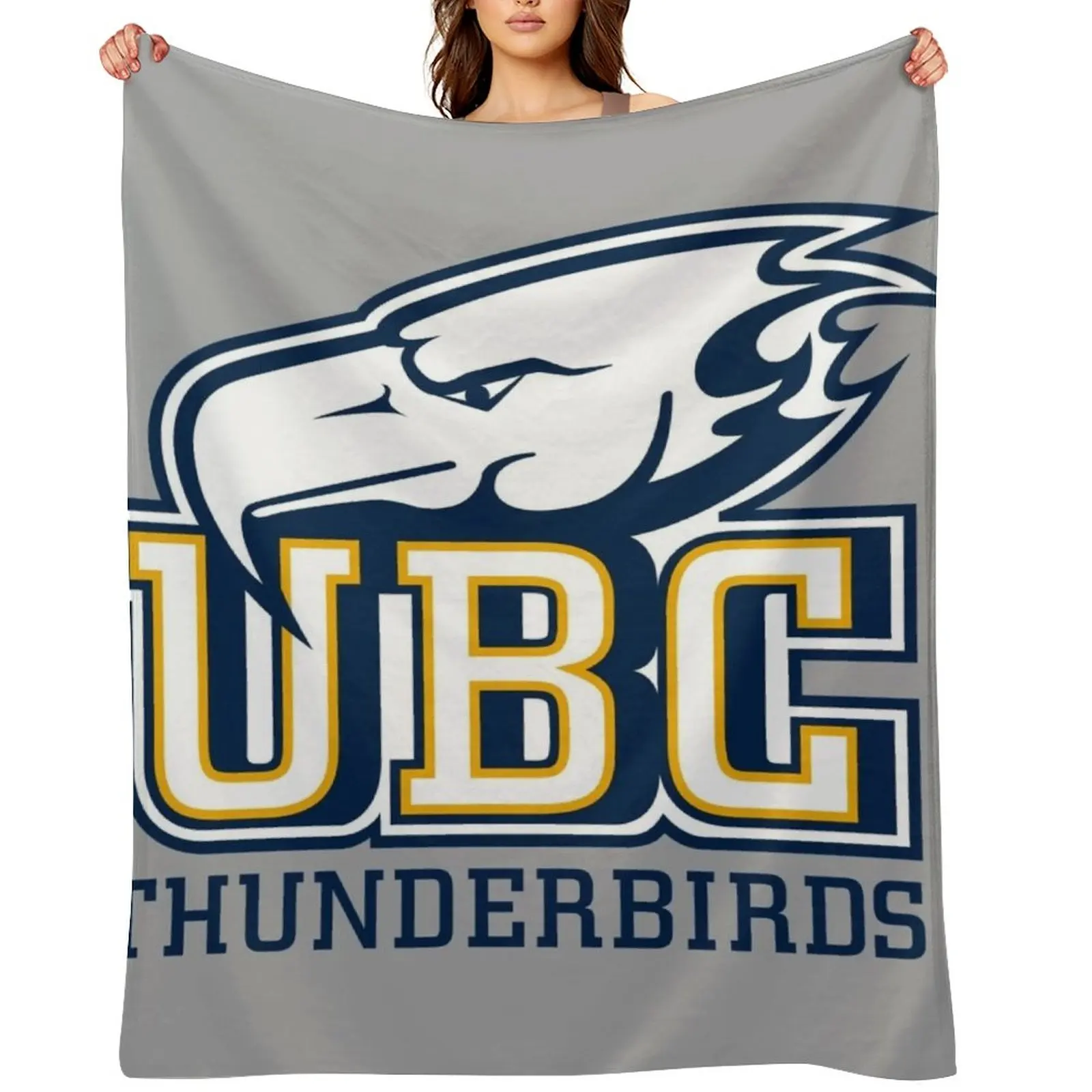 UBC (Thunderbirds) Logo3 رمي بطانية كبيرة جدا رمي الحرارية الأربعاء أريكة لحاف البطانيات