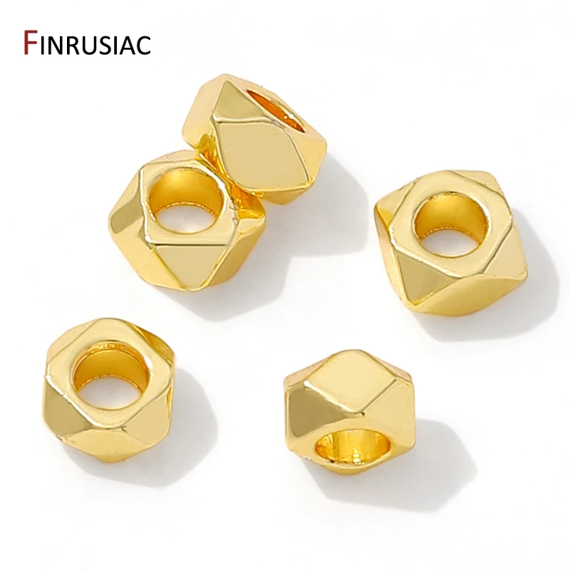 

разделители для бусин,14-каратные позолоченные латунные граненые бусины-разделители, разделитель для бусин, аксессуары для изготовления браслетов своими руками, материалы для ювелирных изделий