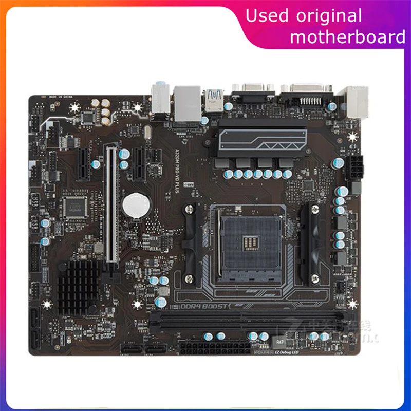 

Used AM4 For AMD A320 A320M PRO-VD PLUS Computer Motherboard PCI-E3.0 USB3.0 SATA3 AM4 DDR4 32G Desktop Mainboard